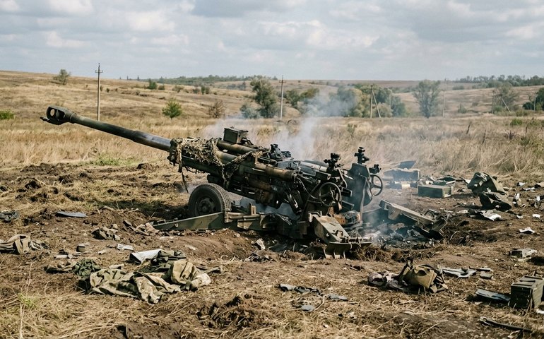 Drone Lancet da empresa russa ZALA destrói artilharia ucraniana em Donbass