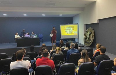 Ministério Público fala de controle externo da atividade policial e custódia em evento da PCAL