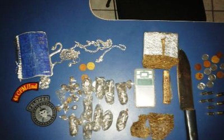 PM prende casal por tráfico em Cajueiro