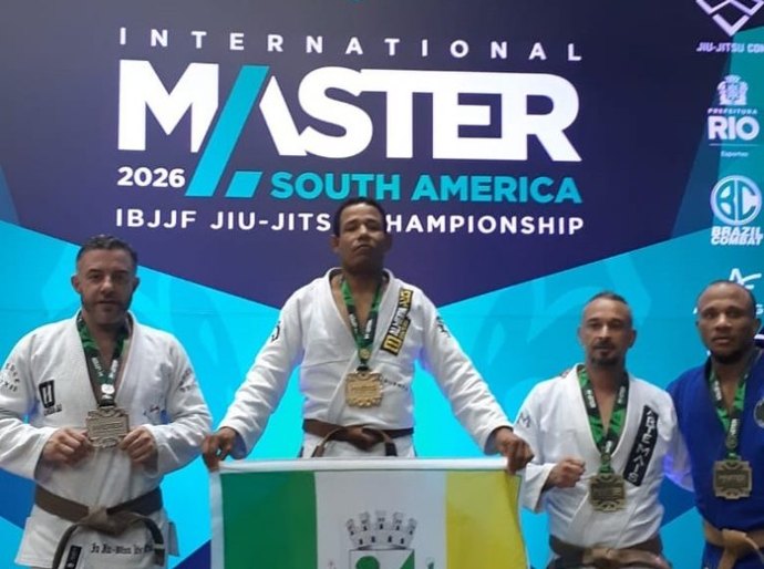 Alexandre Negão é campeão do Internacional Master da América do Sul de Jiu-Jitsu, no Rio