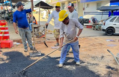 Prefeitura de Palmeira entra na fase final de obras na Rua Antônio Matias