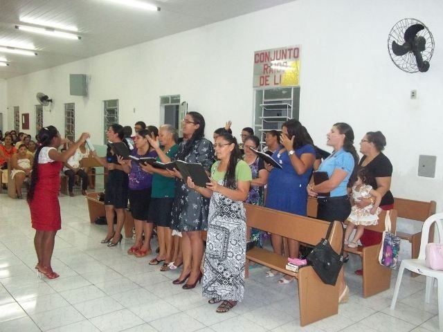 Culto na AD Piranhas durante o feriado