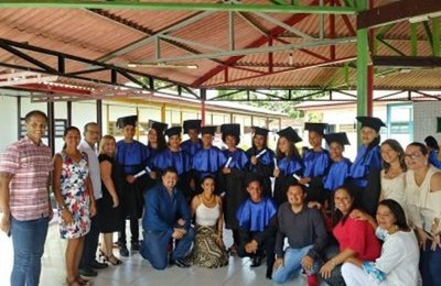 Após reforma de um incêndio escola municipal de Atalaia realiza primeira formatura