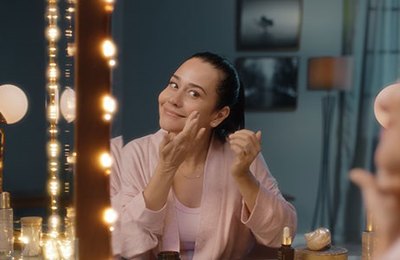 Alessandra Negrini protagoniza campanha de beleza que anuncia linha Ácido Glicólico de Botik, marca de cuidados faciais do Boticário