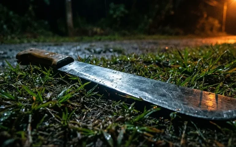 Briga por fogueira termina em sangue no Barro Duro: homem golpeia o irmão no rosto com um facão