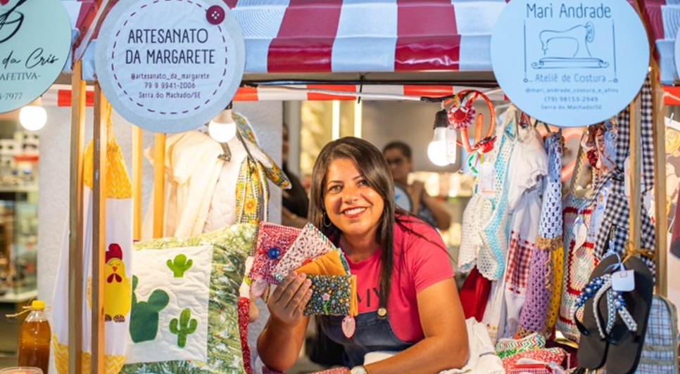 Shoppings reúnem expositores de produtos artesanais em Aracaju