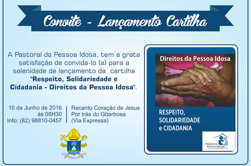 Pastoral lança cartilha sobre Direitos das Pessoas Idosas