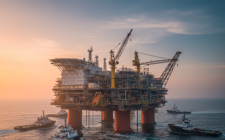 Plataforma P-79 da Petrobras chega ao campo de Búzios para ampliar produção