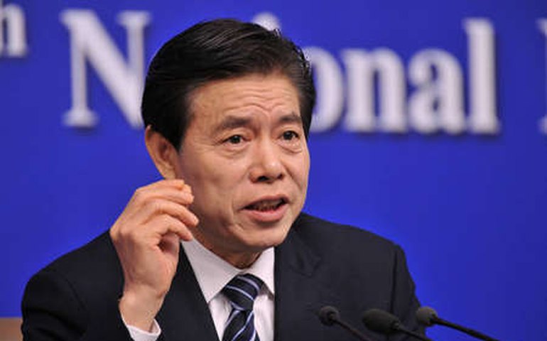 China vive desafios comerciais sem precedentes, diz ministro do Comércio