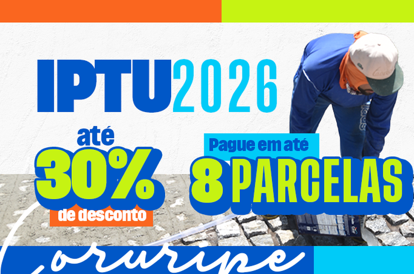 Prefeitura de Coruripe divulga calendário de pagamentos do IPTU 2026; cota única vence em 27 de fevereiro