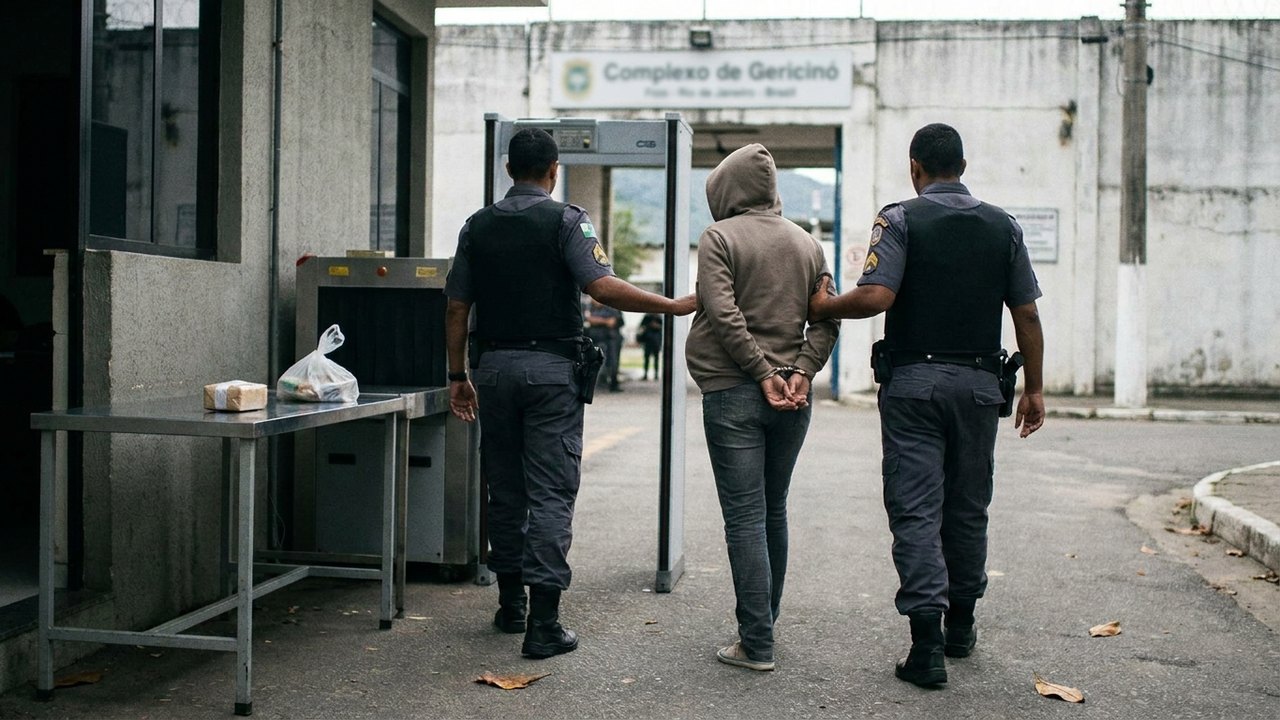 Visitante grávida é presa ao tentar entrar no Complexo de Gericinó com drogas escondidas