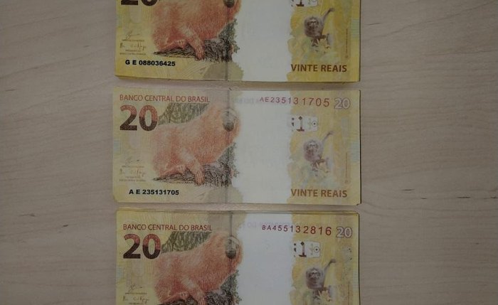 Notas de R$ 20 falsas chegaram pelos Correios