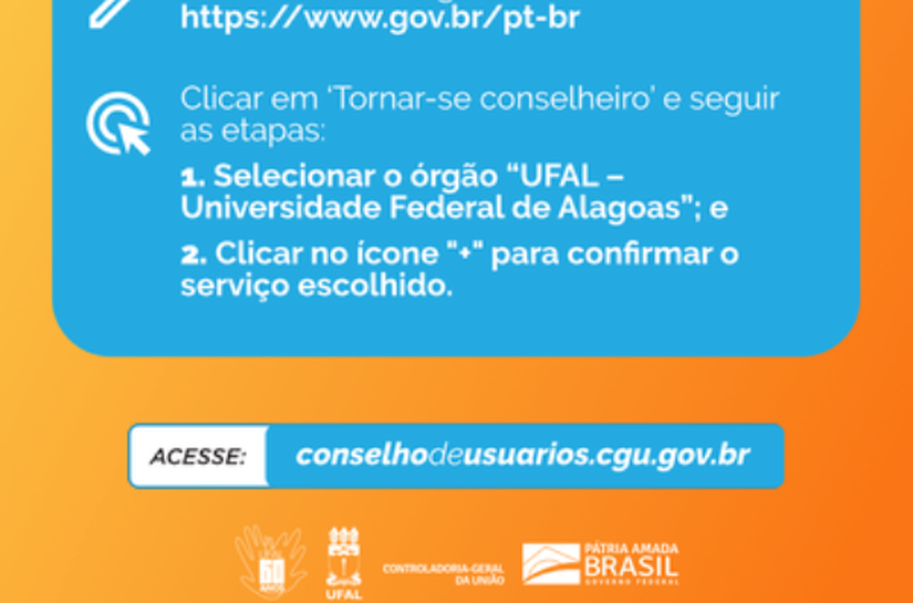 Quer ser um conselheiro dos serviços da Ufal? Saiba como se voluntariar