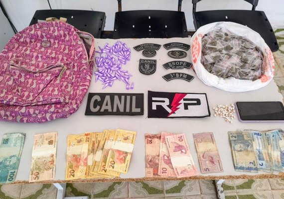 Ação da PM resulta na prisão de homem por tráfico de drogas em Arapiraca