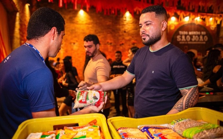 Alimentos arrecadados no São João Massayó serão destinados ao Sesc Mesa Brasil