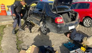 Passageiro acusado de homicídio é preso com documento falso em Santa Luzia do Itanhy / Foto: Foto: PRF/SE