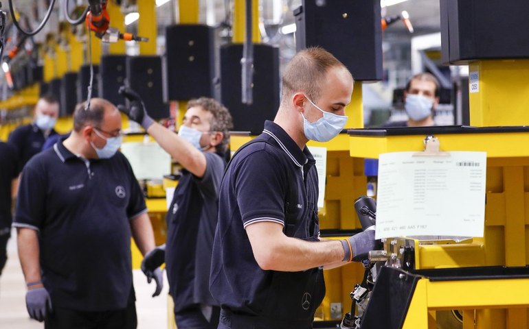 PMI composto da Alemanha sobe a 56,2 em maio, com serviços voltando a se expandir