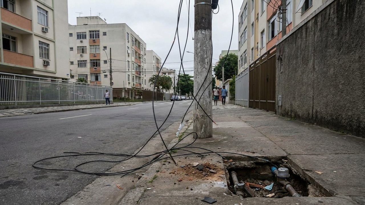 Furto de cabos e hidrômetros sobe 16,8% na cidade do Rio