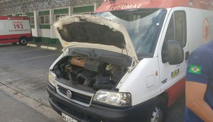 Viatura do samu sem bateria