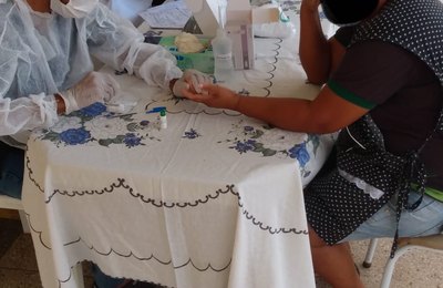 Central da Covid-19 de Palmeira faz testagem em usuários da Secretaria de Assistência Social