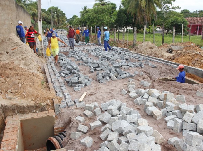 Marechal: obras no acesso à comunidade Cajazeiras estão avançadas