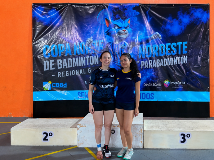 Atletas apoiadas pelo Cesmac conquistam destaque no Campeonato Norte-Nordeste de Badminton