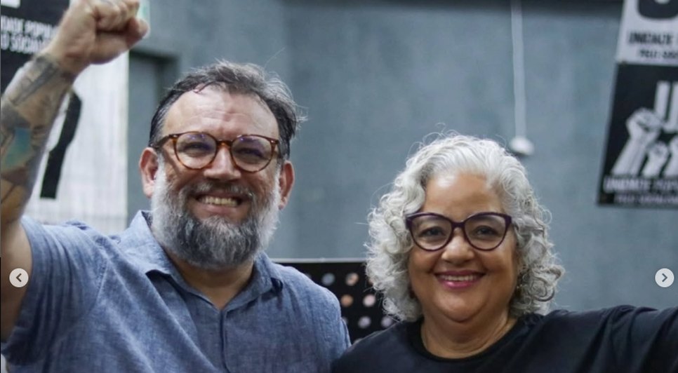 Alexandre Fleming e Lenilda Luna. / Foto: Reprodução.