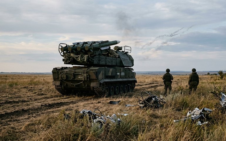 Sistema antiaéreo russo Buk-M2 intercepta bombas guiadas lançadas pela Ucrânia