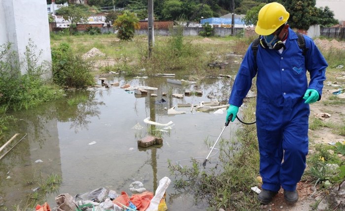 “FPI da Dengue” descobre dezenas de focos de mosquito em empresa de reciclagem