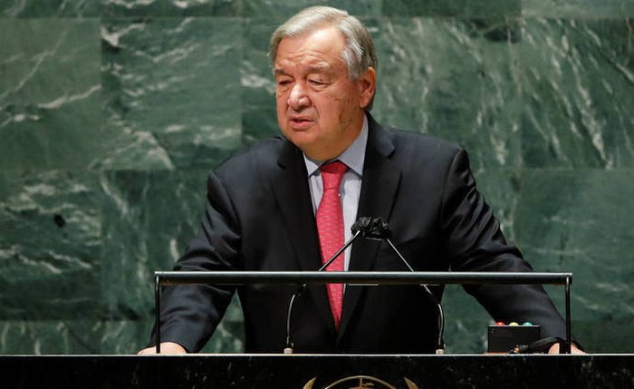 O secretário-geral da ONU, António Guterres, abriu nesta terça-feira (21) a Assembleia Geral da organização