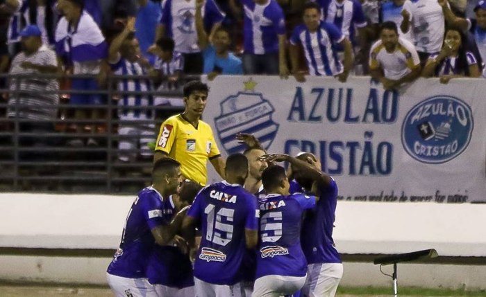 O gol do CSA sobre o São Bento veio nos minutos finais da partida - Foto: Divulgação/CSA