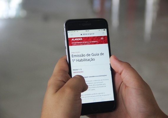 Detran/AL disponibiliza abertura de processo de primeira habilitação on-line