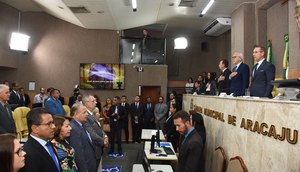 Edvaldo Nogueira na Câmara de Aracaju / Foto: Ana Lícia Menezes/PMA