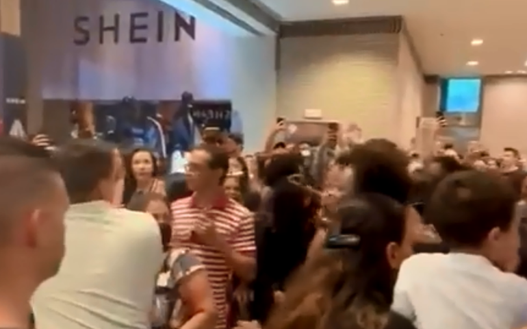 Shein inaugura lojas física em SP em meio a fila, tumulto e pancadaria