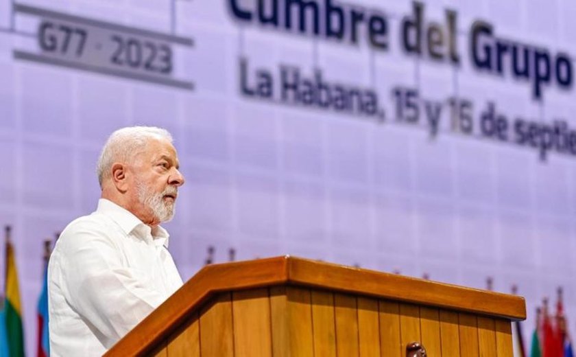 No G77, Lula critica embargo a Cuba e cobra países ricos por 'dívida histórica' com aquecimento global