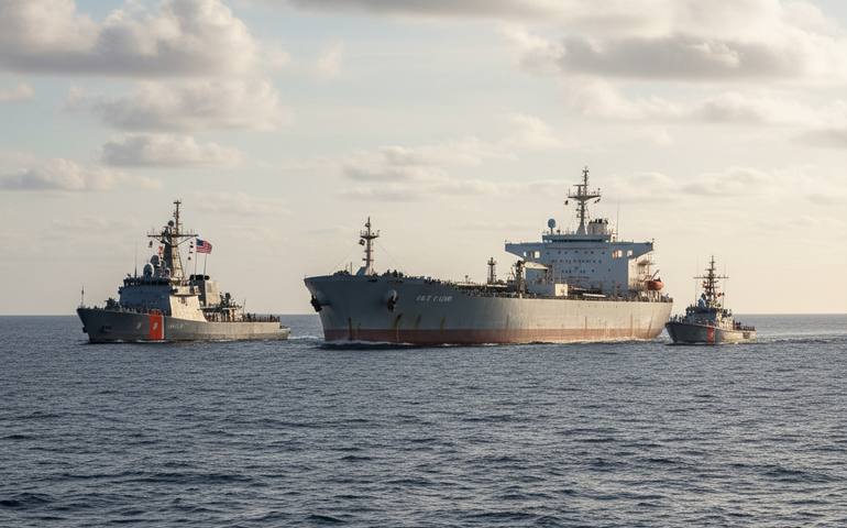 EUA interceptam petroleiro russo ligado à Venezuela no Atlântico Norte