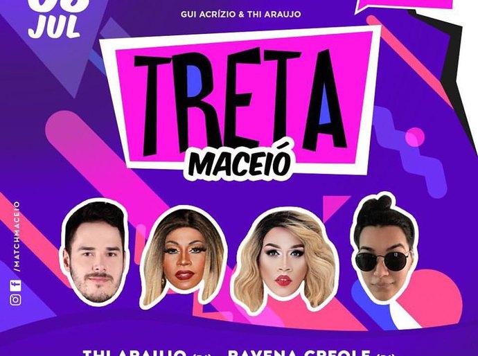Festa ‘Treta’ chega a Maceió no próximo sábado, 8, na boate Match