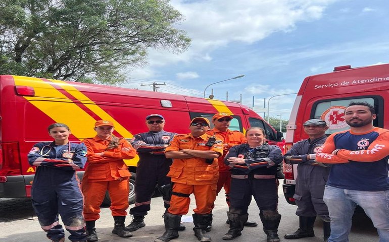 Equipes do Corpo de Bombeiros e do Samu salvam vítima de afogamento na Pajuçara
