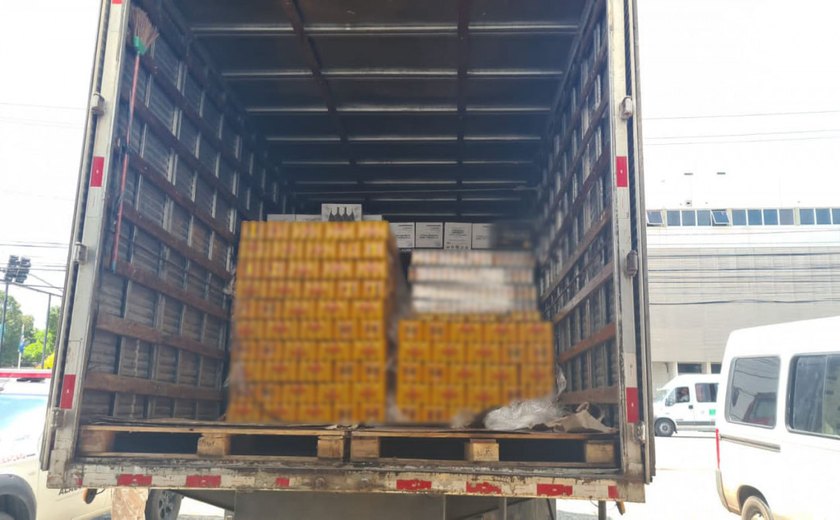 Operação da Sefaz flagra carga com nota fiscal falsa na capital de Alagoas