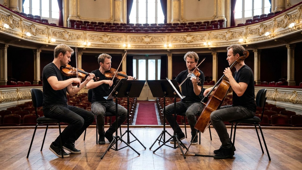 Danish String Quartet leva ao Municipal música de câmara sem pose de museu