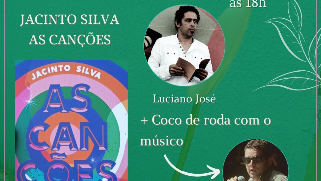 A Novo Jardim Livraria e Café promove, neste sábado (29), o lançamento do livro Jacinto Silva: As canções, de Luciano José
