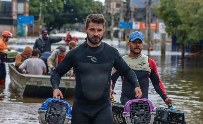 Voluntários no Rio Grande do Sul