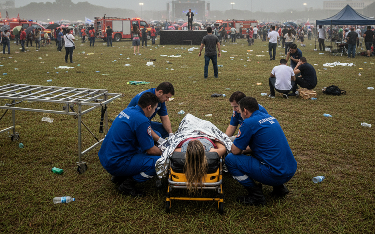 Mulher ferida por raio em ato pró-Bolsonaro organizado por Nikolas Ferreira recebe alta no DF