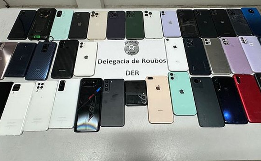 Polícia Civil recupera 45 celulares roubados entre março e abril