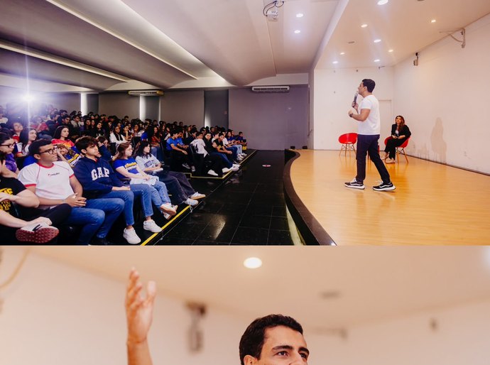 JHC e Marina JHC levam propostas de governo a sabatina com estudantes