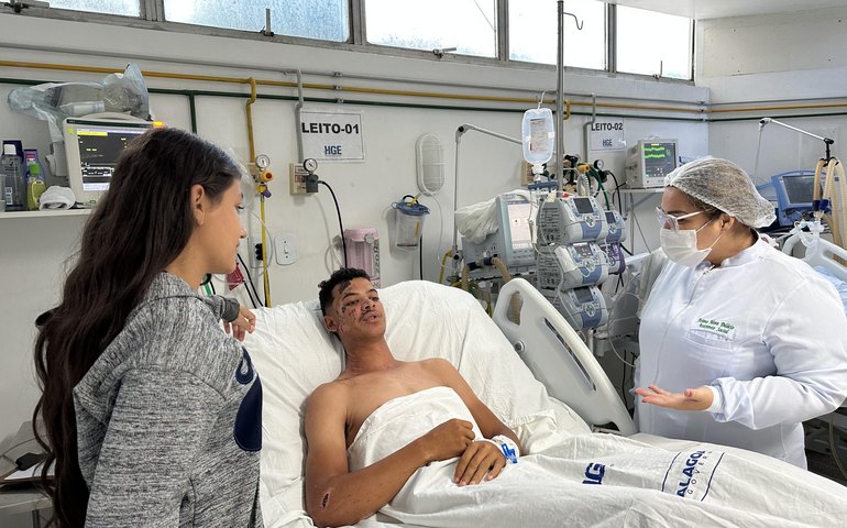 HGE salva a vida de jovem de Viçosa ferido em acidente de motocicleta