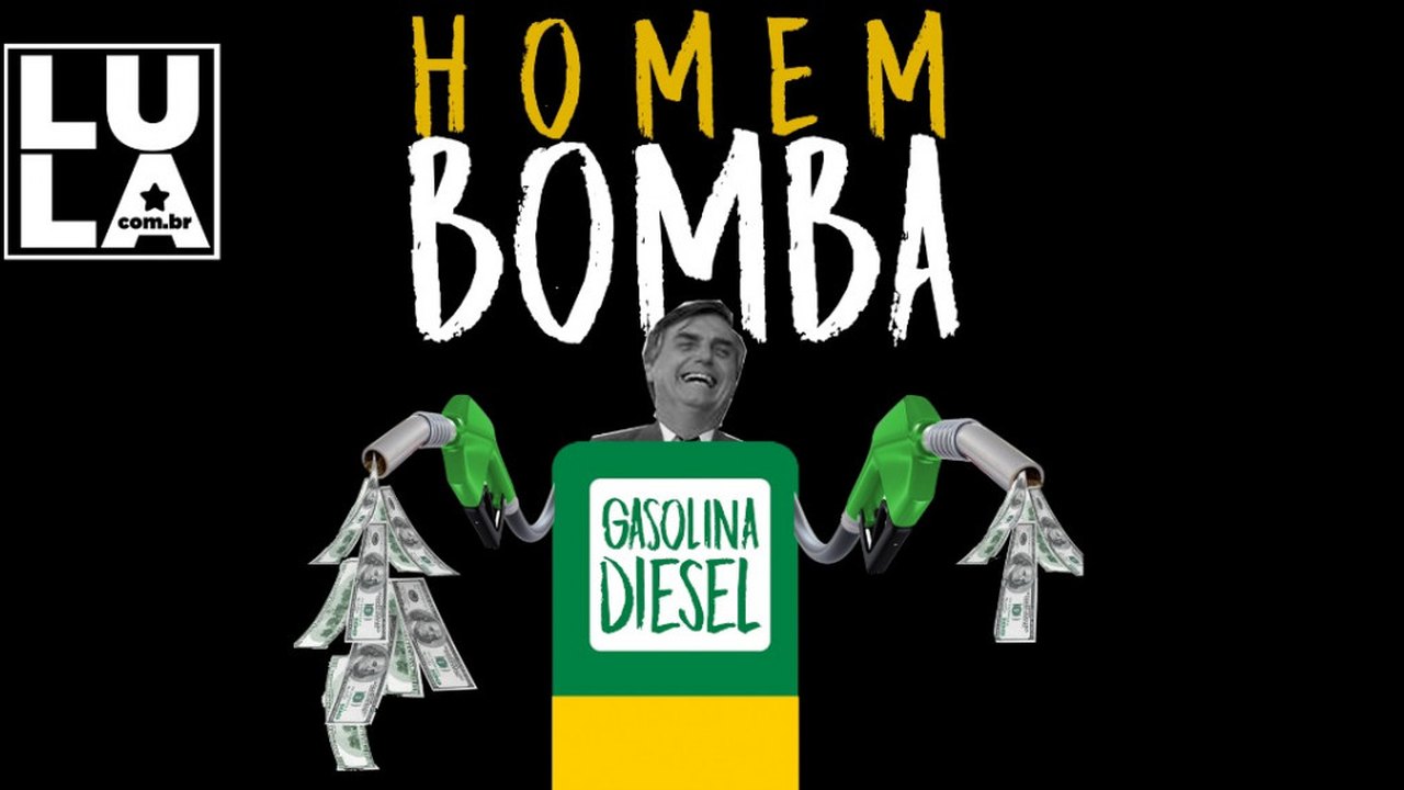 Não se deixe enganar: a gasolina cara é culpa do Bolsonaro, que quer privatizar a Petrobras