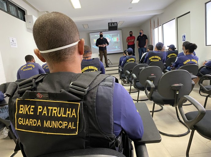 Bike Patrulha passa por instrução para contínuo aperfeiçoamento de ações
