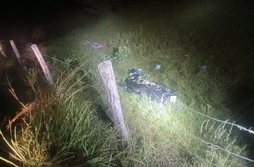 Acidente com moto deixa um morto e um ferido, em Girau do Ponciano