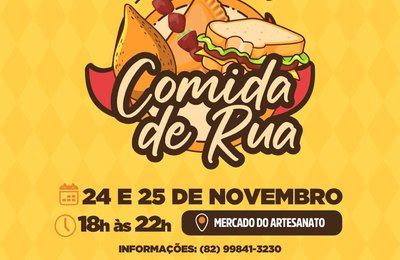 Arapiraca será palco do I Festival de Comida de Rua nos dias 24 e 25 de novembro
